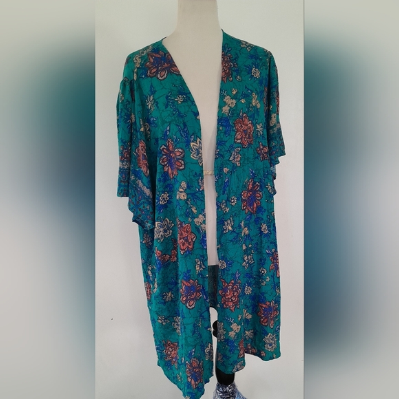 Maurices floral Print kimono size XL - Picture 3 of 12